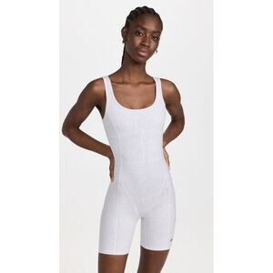 P.E NATION Challenge Bodysuit in Grey Marl Size S